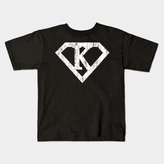 Super letter Kids T-Shirt by Florin Tenica